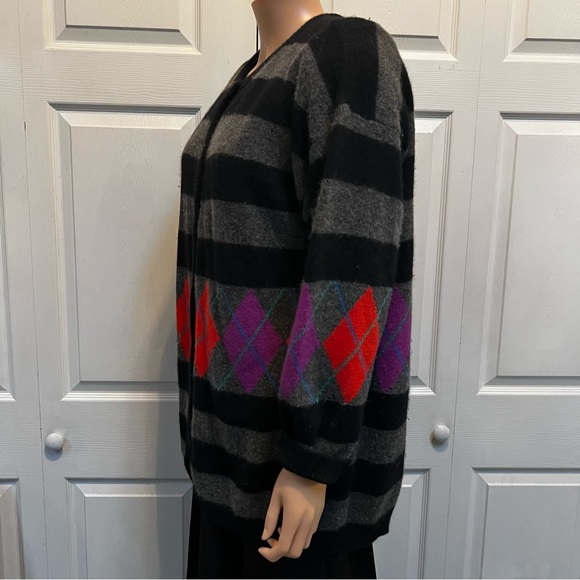 Vintage Lambswool Angora Cardigan Sweater Size Large - Picture 9 of 16